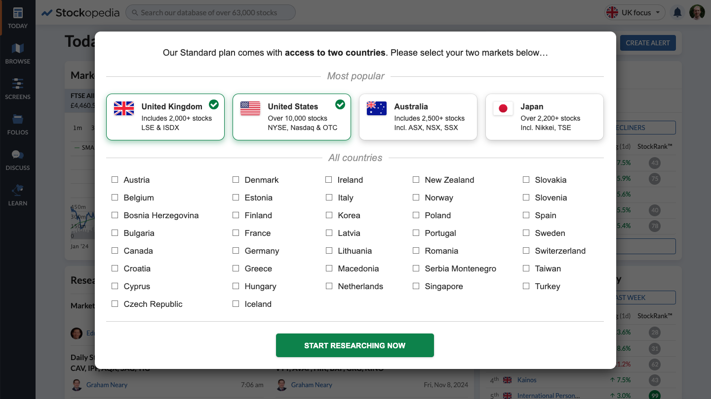 Design variant two, step five: selecting investment regions.