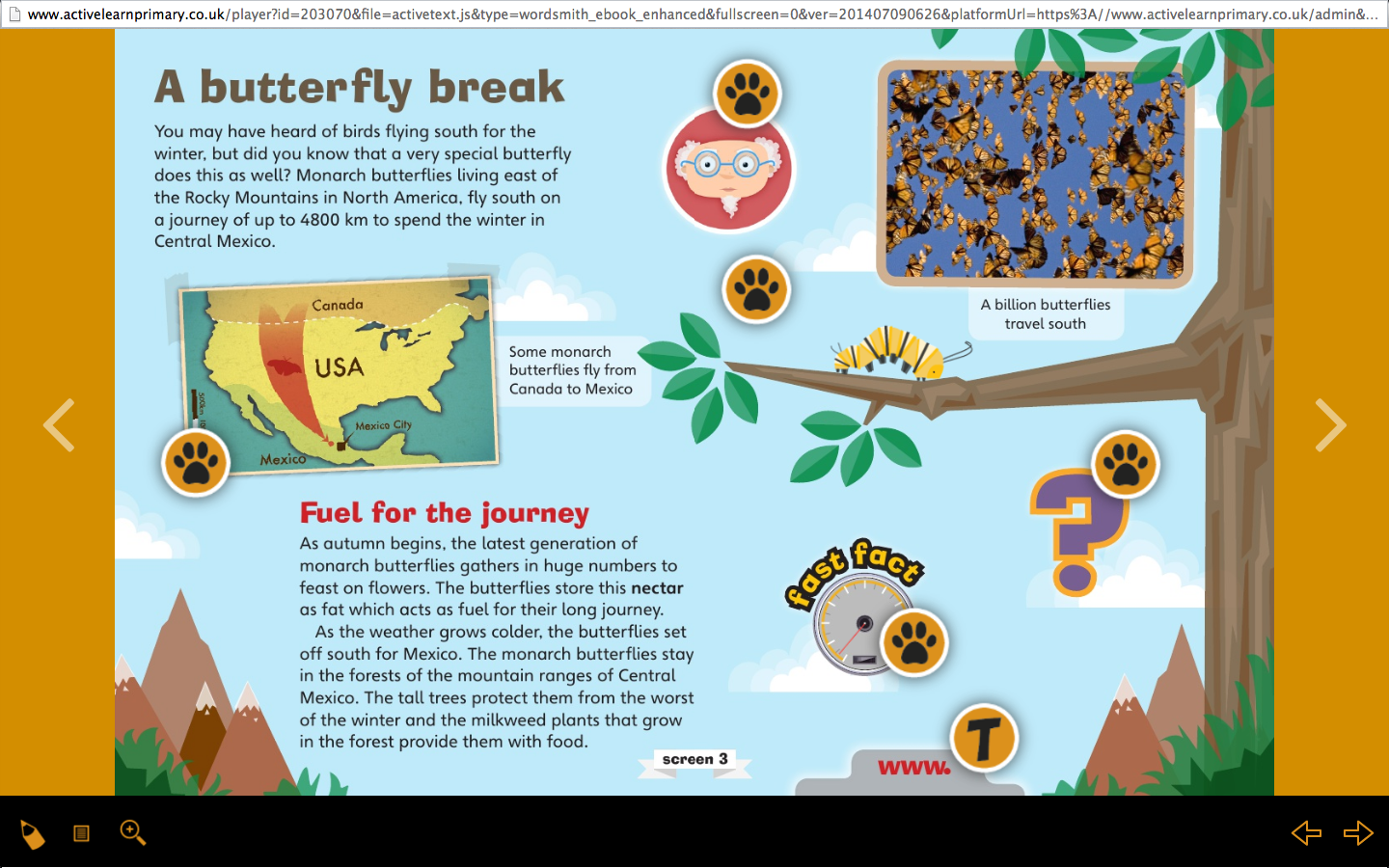 A page from the Wordsmith non-fiction eBook series.